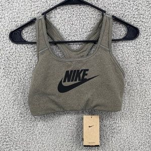Nike Swoosh 1-Piece Padded Longline Sports Bra Women’s Sz Medium New!‎